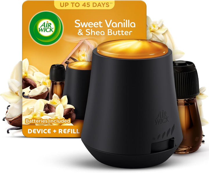 Air Wick Linen & Petals |Essential Mist Aroma Kit | 1 X 20Ml |1X Diffuser & 1X Bottle|Natural Essential Oils