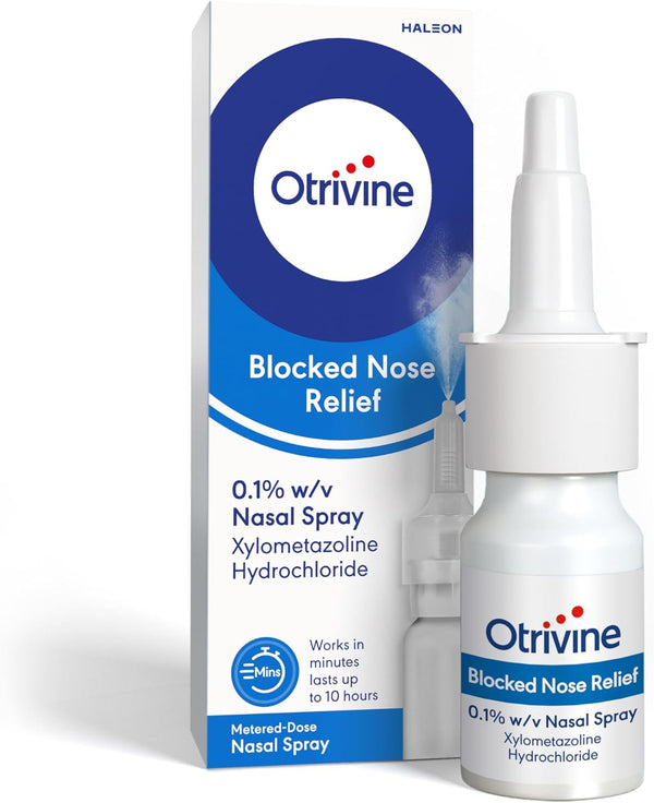 Nasal Spray Adult, Decongestant for Blocked Nose Relief in Cold and Flu, 10 Ml