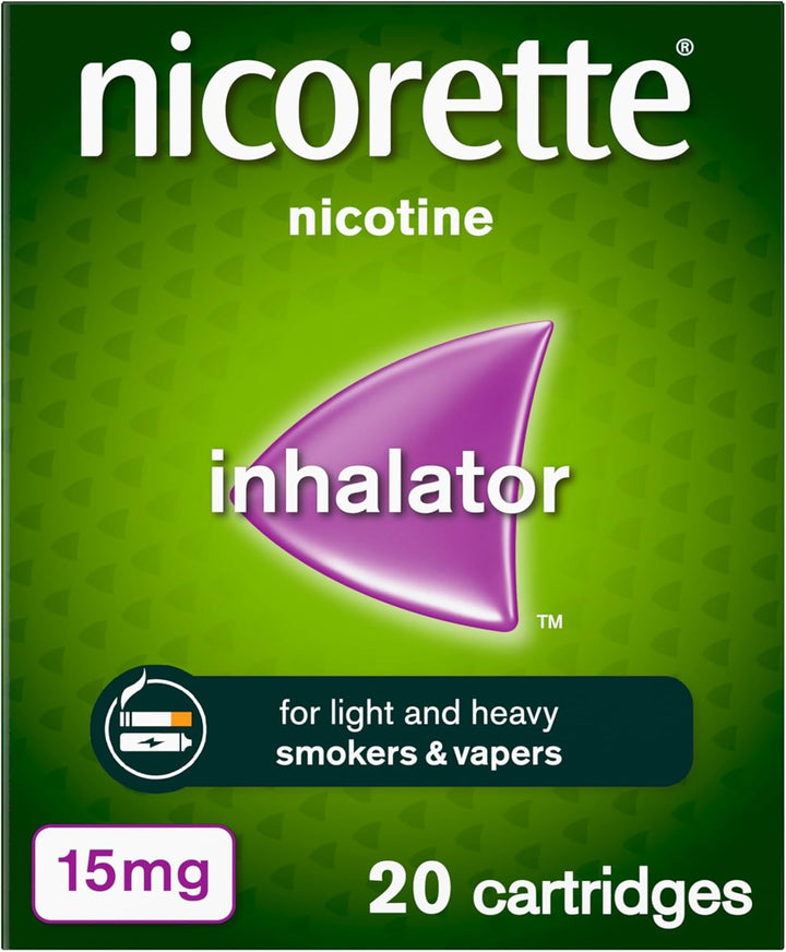 15Mg Nicotine Inhalator. 20 Catridges, Quit Smoking Aid or Vaping Cessation Aid. Flexible and Convenient Stop Smoking or Stop Vaping Aid