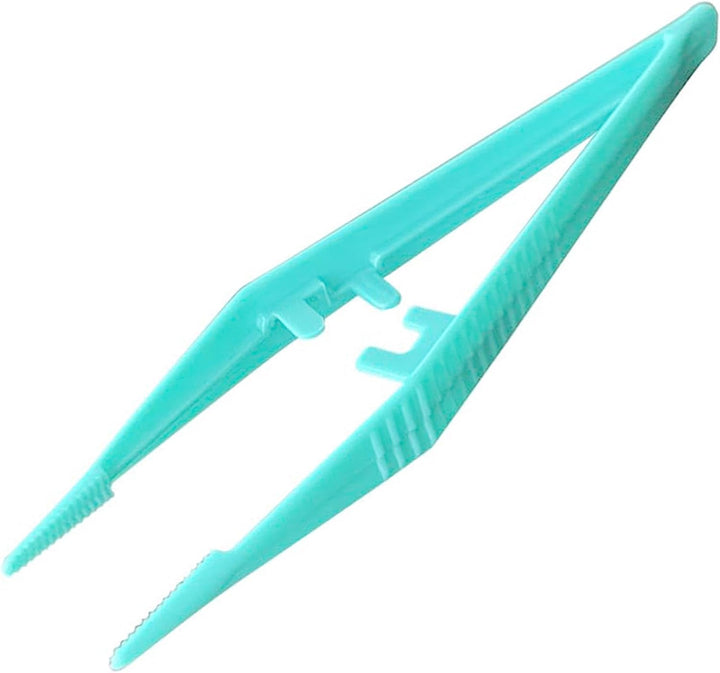 5 Pack Reusable Plastic Tweezers for Health & Beauty, First Aid Medical, DIY Arts & Crafts, Kids