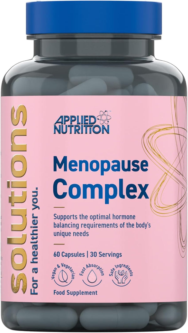 - Solutions - Menopause Complex - Vegan Capsules with Natural Hormonal Support - Best Fatigue Relief - Best Immune Support - Enhances Hormonal Balance - (60 Capsules – 30 Servings)