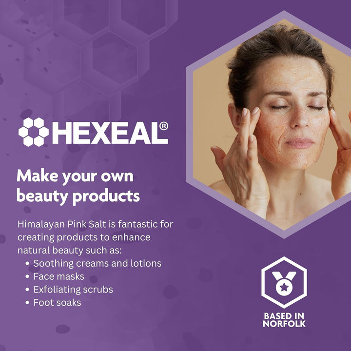 Himalayan Pink Salt 2Kg – 2Kg Bag of Coarse, Food Grade Salt – Suitable for Seasoning & Cooking – 100% Natural Salts for Soothing Baths, Beauty & Cosmetics