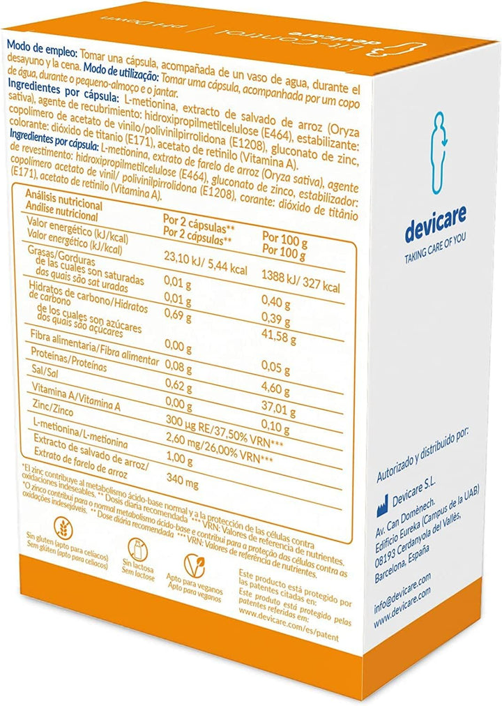 Lit-Control Ph down - Food Supplement to Reduce Kidney Stones - Prevents Crystallization of Urinary Salts - Decreases Urinary Ph - 60 Capsules