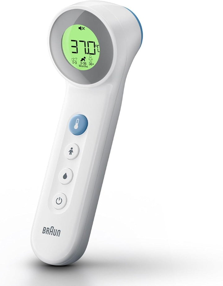 Sensian 7 Forehead Non-Contact Thermometer - Age Precision Technology - 3-In-1 Colour-Coded Digital Display - Baby and Child Friendly - BNT400B
