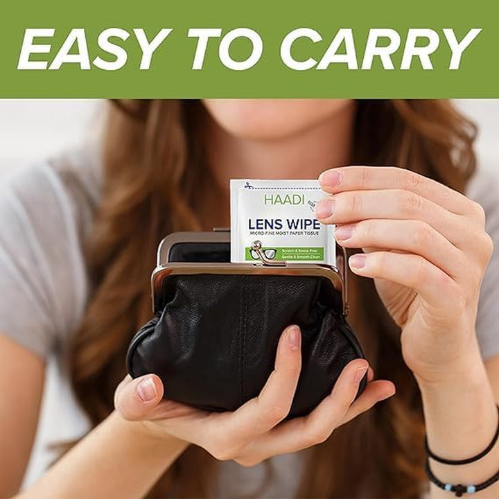 Glasses Cleaner Wipes 140 Individually Wrapped Lens Wipes Multipurpose Suitable for Spectacle Lenses, Cameras, Binoculars, Mirrors, Screens, Optical and Electronic Devices