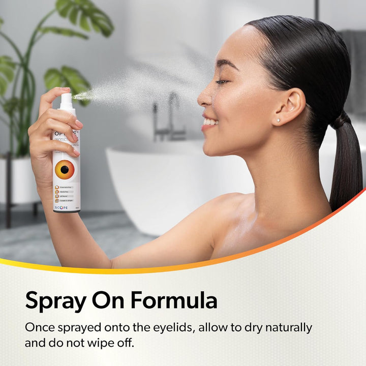 Protect Antibacterial Cleansing Eye Spray – for Daily Protection against Bacteria Overgrowth on Eyelids and Surrounding Skin - Preservative Free - 250 Applications