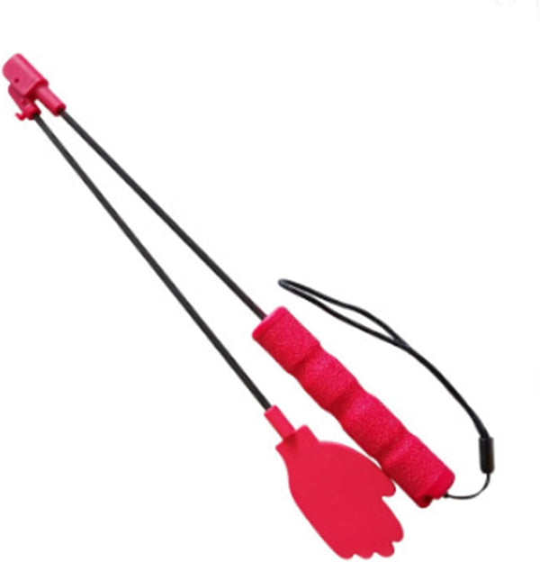 Training Stick, Silicone Retractable Toy Stick with Foldable for Dogs, Extendable Fiber Rod, Flirt Stick, Wandettee Teaser, Pet Flirting Stick