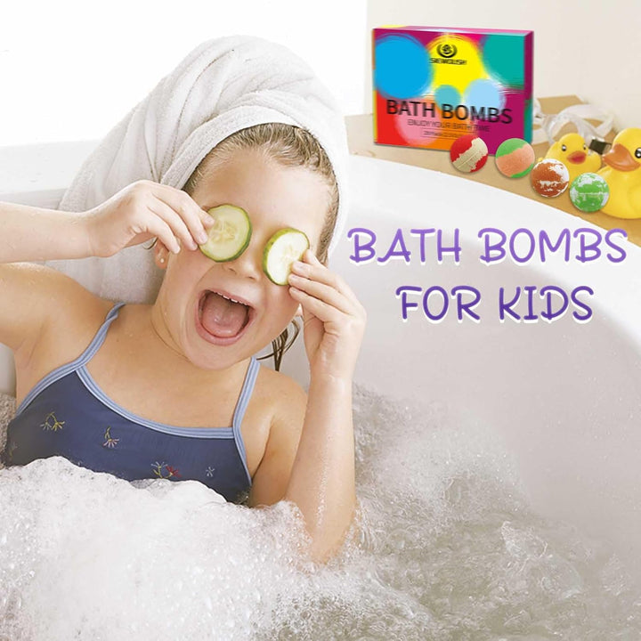 Bath Bombs Gift Set for Kids - 20Pcs Bubble Bathbombs with Natural and Organic Ingredients for Women, Home Spa Fizzes Bath Balls to Moisturize Skin for Christmas for Lover, Girls and Boys