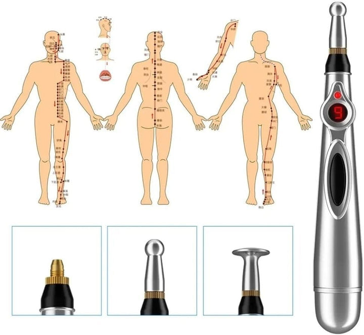 Electronic Acupuncture Pen Acupuncture Point Pen Acupuncture Point Pen Meridian Energy Meridian Pen Massage Pen Acupuncture Acup(2 Heads)