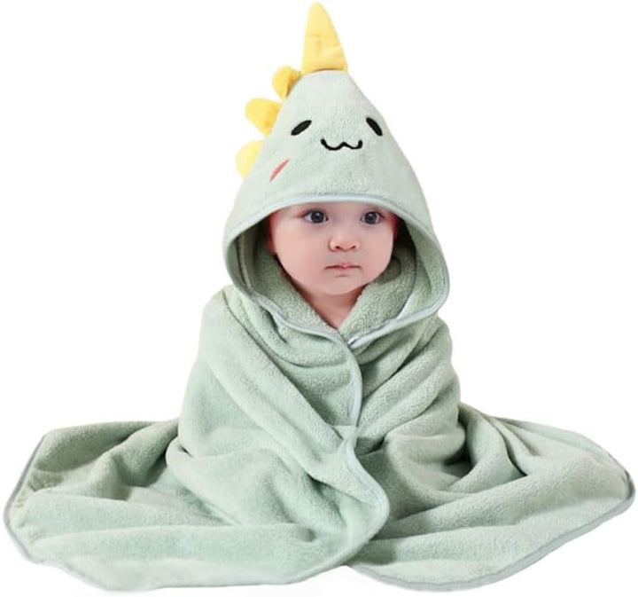 Hooded Towel for Babies, 80 X 80 Cm, Baby Bath Towel, Baby Bath Towel Made of Coral Fleece, Babies Newborns, Blue