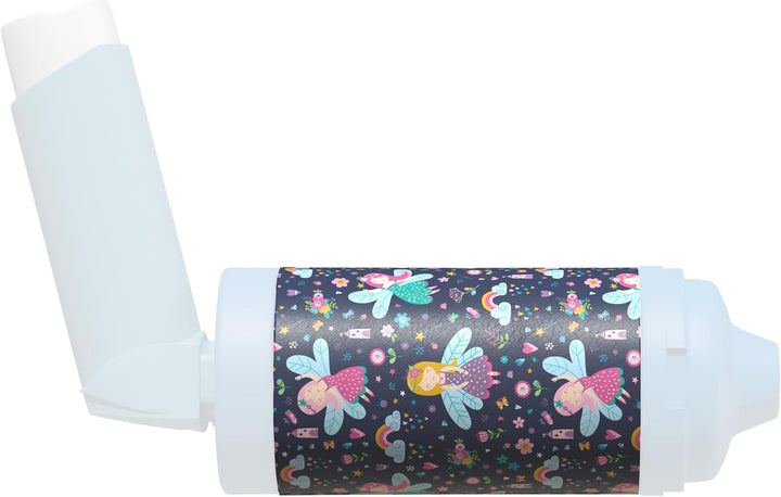 Spacer Cover in over 30 Designs – Vegan Leather Spacer Case for Kids and Adults – Handmade in England (Aint Easy Being Wheezy, Aerochamber plus Flow-Vu)