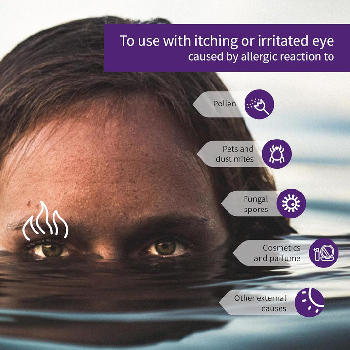 Hayfever Eye Drops 10 Ml (Pack of 1) – Allergy Relief – for Irritated Itchy and Allergic Eyes – Natural Formula