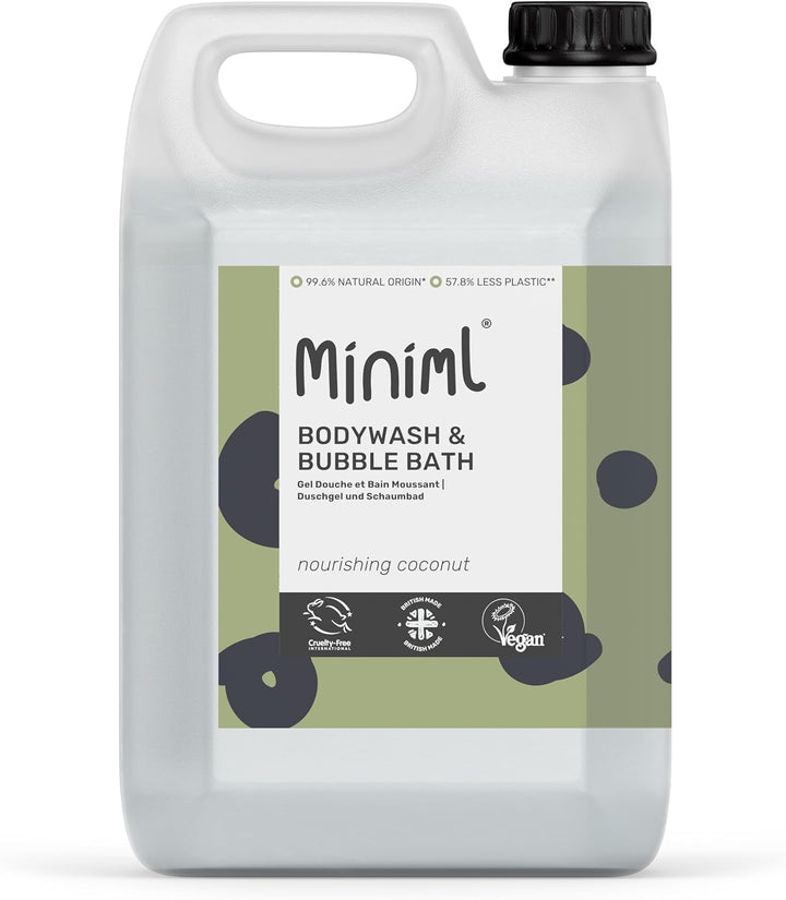 Natural English Lavender & Chamomile Body Wash & Bubble Bath - for All Skin Types - Hypoallergenic Dermatologically Tested - Sulphate & Paraben Free, Vegan & Cruelty Free - 500Ml Bottle