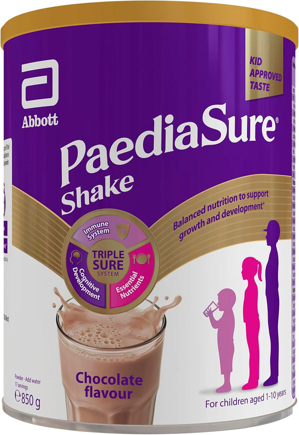 Paediasure Shake – Chocolate Flavour – 850G – Balanced Nutritional Supplement Drink – Multivitamin for Kids – with Protein, Carbohydrates & Minerals – Supports Growth & Development – Vegetarian