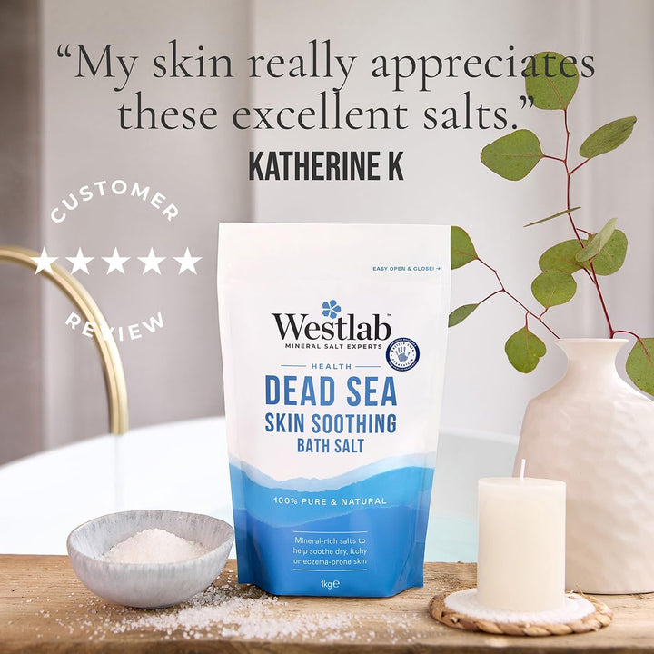 Pure Mineral Bathing Dead Sea Salt, 1Kg (Packaging May Vary)