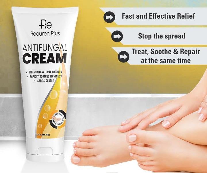 Antifungal Herbal Skin Care Cream: Daily Comfort for Athlete’S Foot, Jock Itch & Ringworm – Gentle, Nourishing and Hydrating 60G