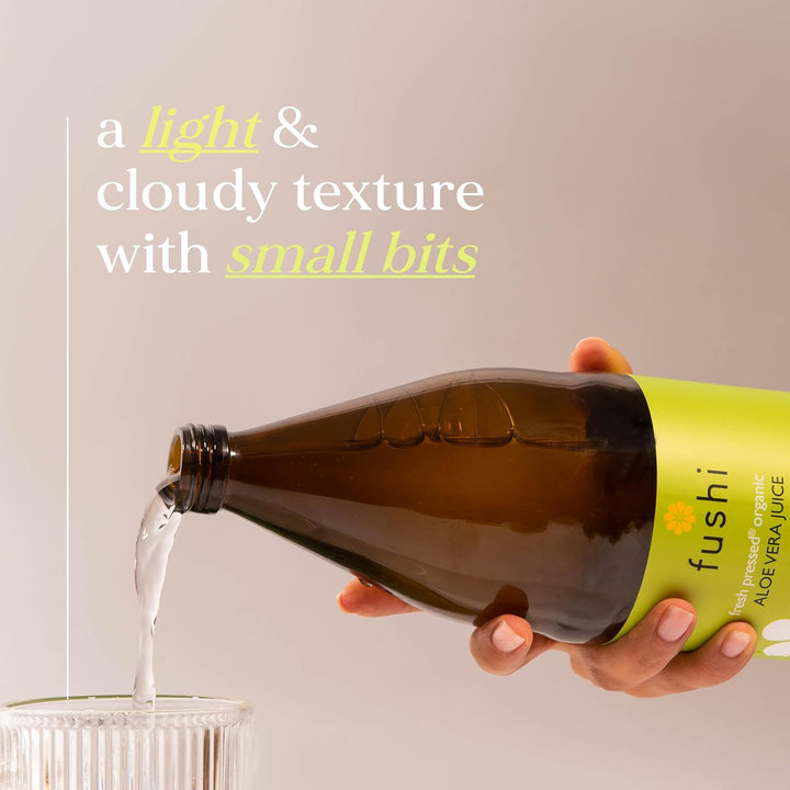 Organic Cold-Pressed Aloe Vera Juice 1000 Ml | Ethical & Vegan Society Approved | Manufactured in the UK