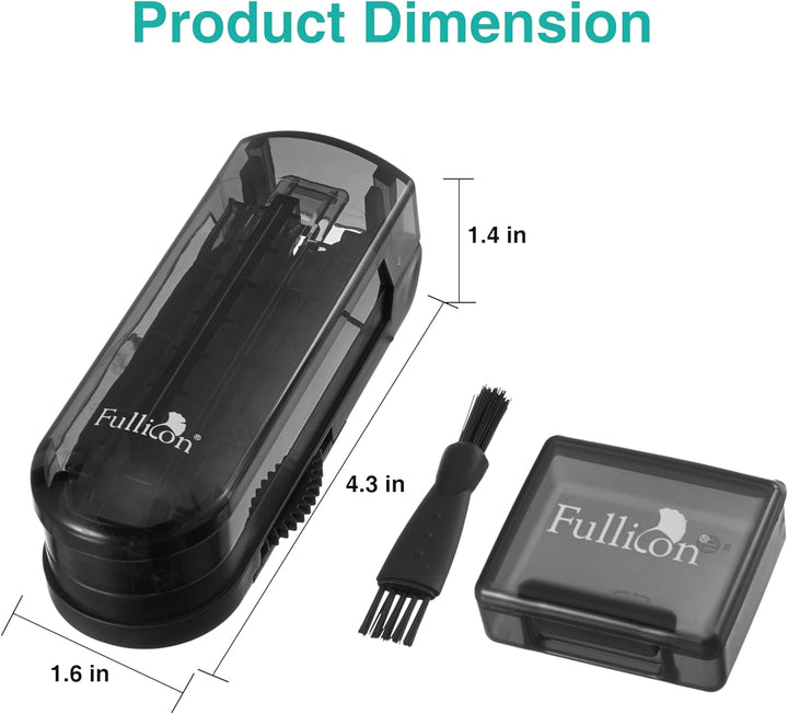 Multiple Pill Cutter, Adjustable Pill Cutter for Small Pills with Accurate Pill Alignment, Stainless Steel Cutting Blade & Blade Guard, Pill Splitter with Free Brush & Pill Box (Black)