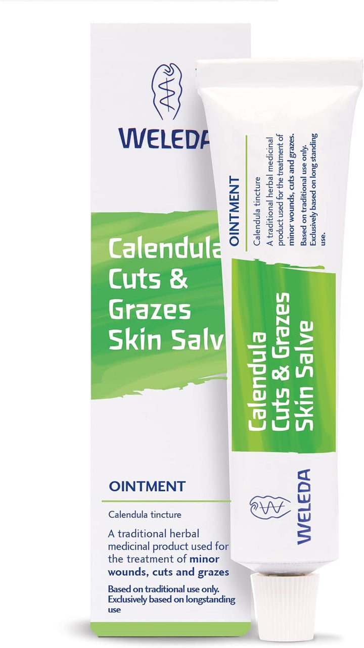 Calendula Cuts & Grazes Skin Salve, Traditional Healing Ointment, Natural Antiseptic, Antibacterial, Calendula, Traditional Remedy, 25 G