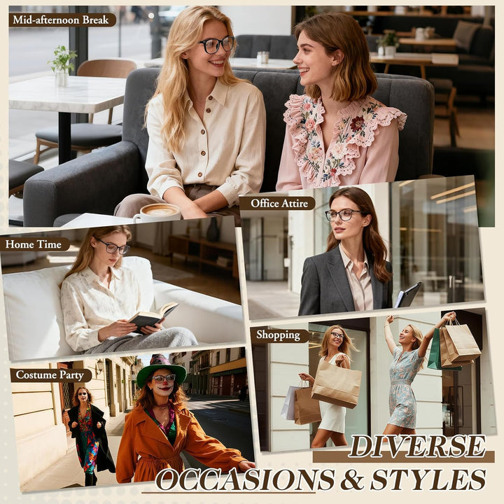 CN81 Fake Glasses Women Men Large Oversized Clear Lens Horn Rimmed Glasses 100% UV400 Protection