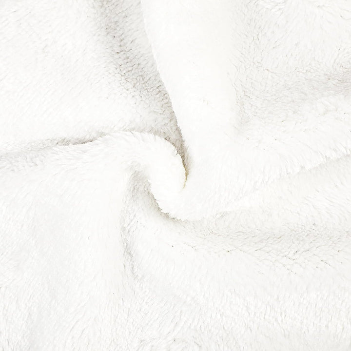 6 Pack Flannel Face Cloths Face Body Wash Cloth, Super Absorbent & Soft Facial Mitts, Reusable Makeup Remover Wash Gloves Bath Mitt, White Towel Small Hand Towels-13X20Cm