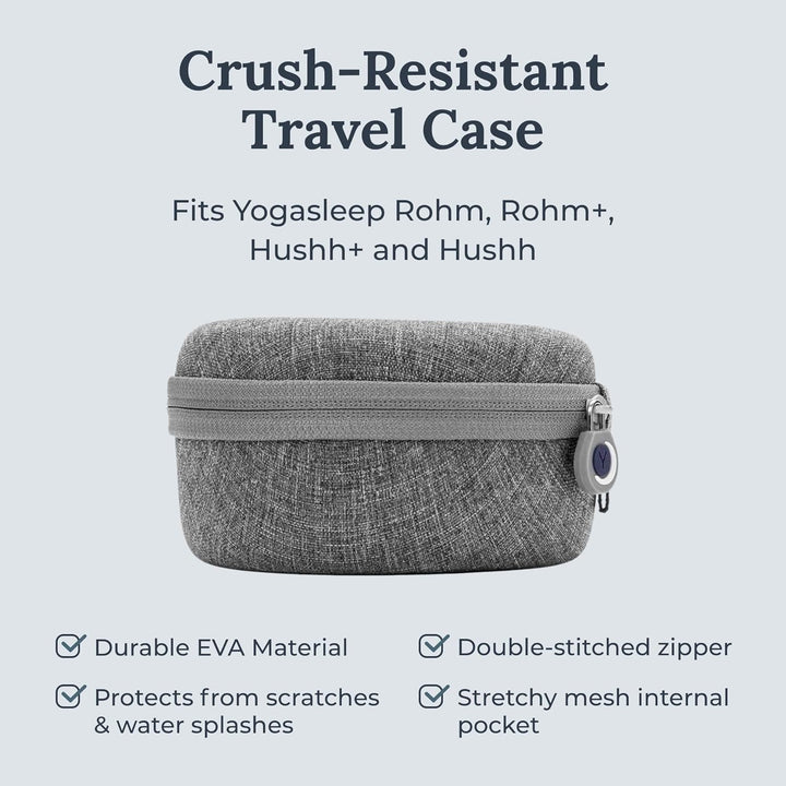 Travel Case for Rohm and Hushh Portable White Noise Machines,Heather Grey