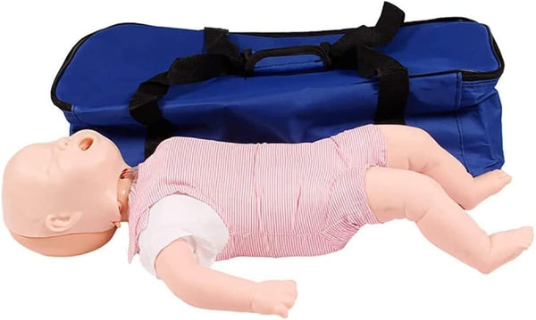 Cardio Pulmonary Resuscitation Model,Infant First Aid Model Choking First Aid Training Babies Doll Advanced Cpr Manikin with Bag Professional Training Manikin or Teaching Training Aid