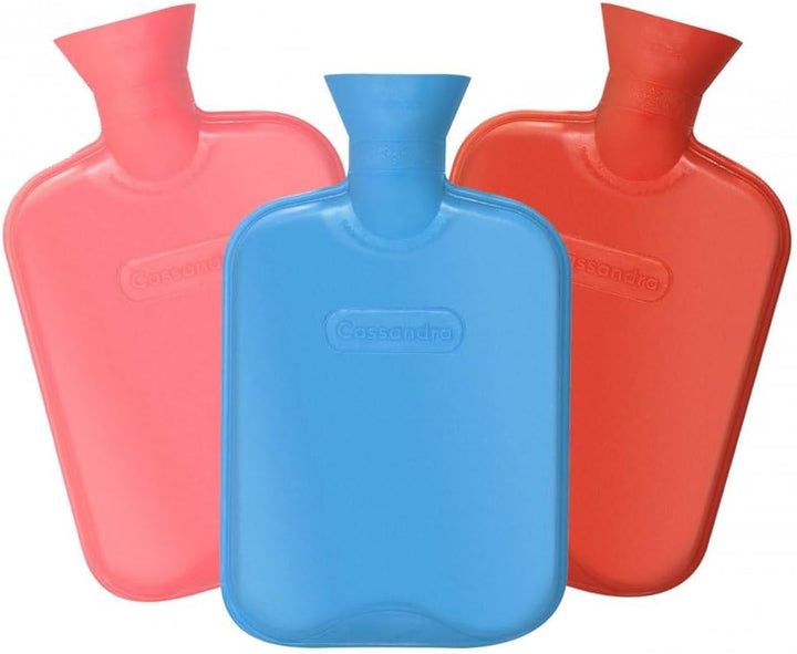 Hot Water Bottle, Ribbed Surface Both Sides, 1.8 Litre, 5 Year  Guarantee, Colour Received Varies