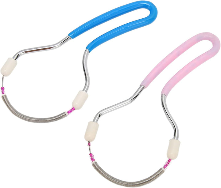 2 Pcs Facial Hair Remover Spring Facial Hair Epilator Spring Face Hair Remover Manual Epilator Spring Facial Hair Roller Threading Epilator Tools