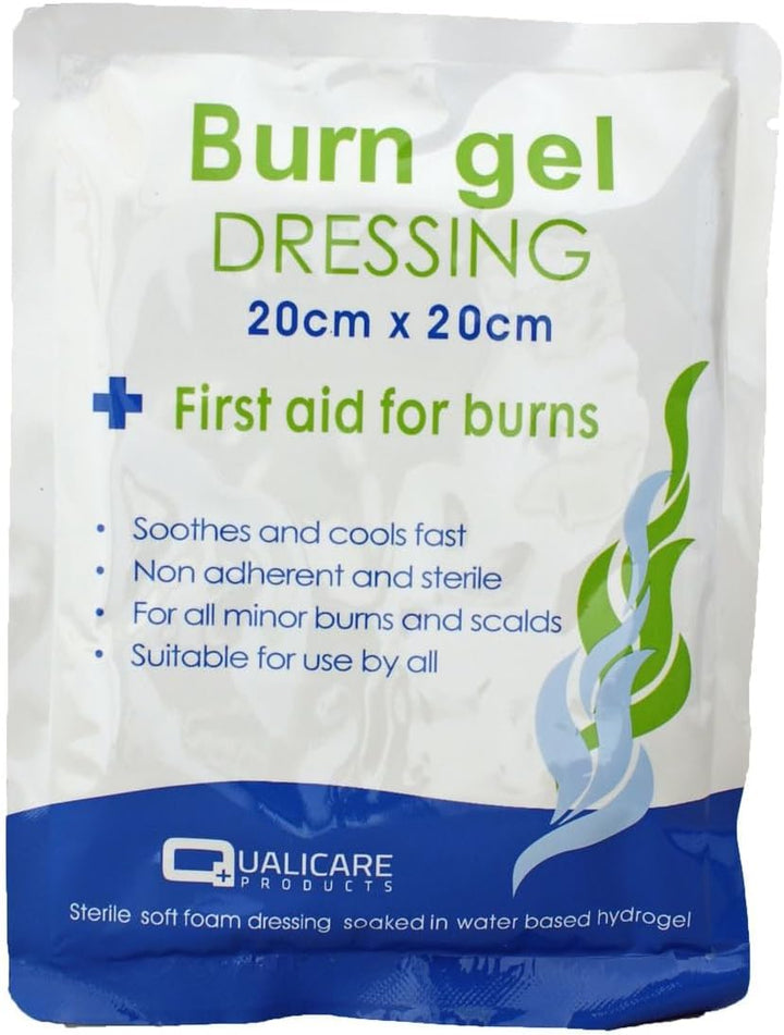 First Aid Burn Gel Dressing 20Cm X 20Cm Large Size - Emergency Burncare for Scolds & Burns
