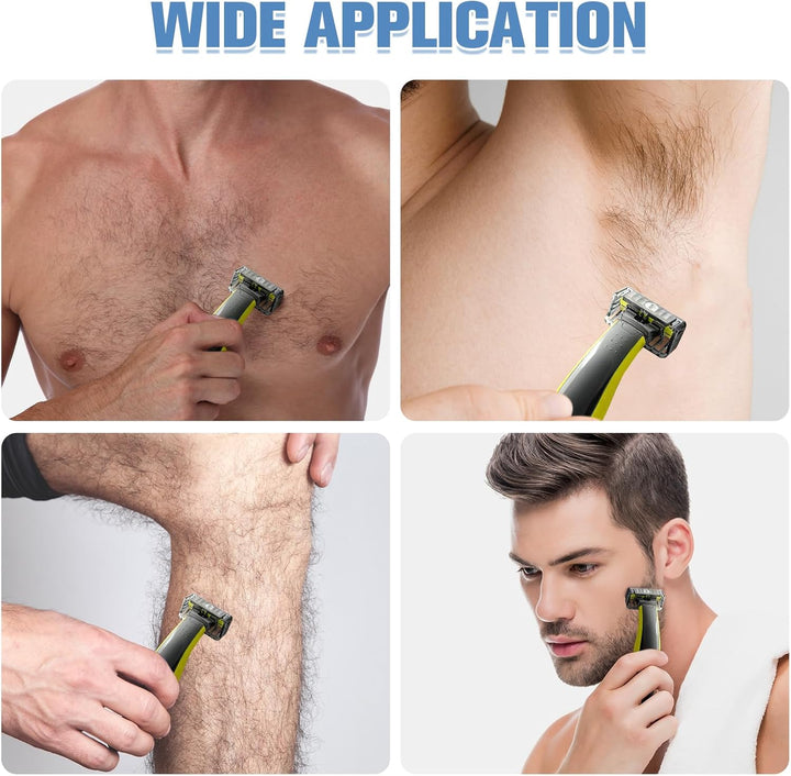 Guide Comb Attachments for Philips One Blade QP2724 QP2734 QP2824 QP2520/30 QP2620/30, 4 Guide Guards Set 1/2/3/5Mm for Hybrid Electric Trimmer Attachments