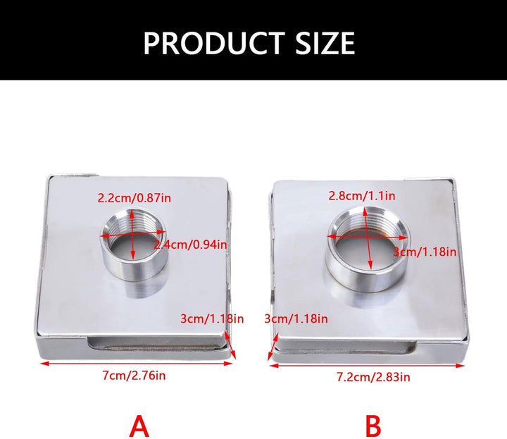 Square Stainless Steels Female Thread Outlet Universals Generator Replacement Nozzle for Room