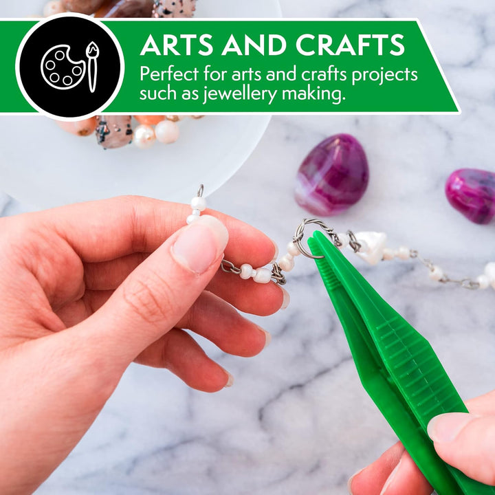 First Aid Disposable Plastic Tweezers 12.5Cm - Box of 20