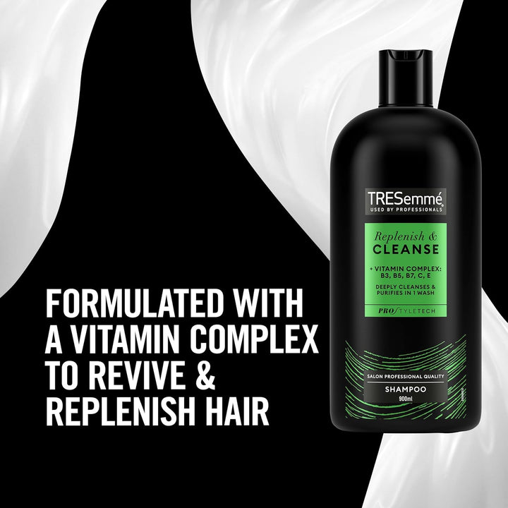 Replenish & Cleanse Shampoo with Vitamin C, Fresh , 900 Ml , Pack of 1