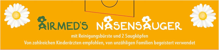 Nasal Aspirator Baby. CLINICALLY Tested, Safe and Gentle. Baby Nose Sucker with 2 Suction Heads and Cleaning Brush. Safe and Gentle Baby Nasal Aspirator with Strength of a Vacuum Cleaner