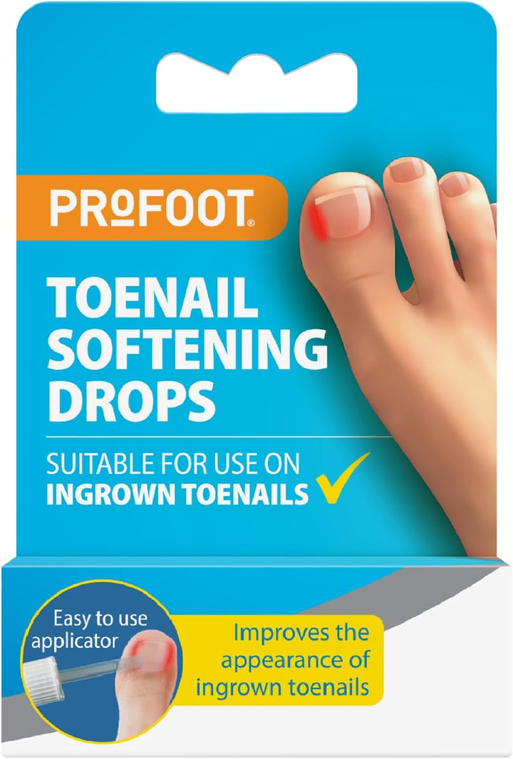 Toenail Softener Drops - 11Ml - Nail Softener Drops for Hard, Ingrown & Thick Toenails - Ideal Prevention for Ingrown Nails - Toe Nail Softener - Relieves Pain & Prevents Infection