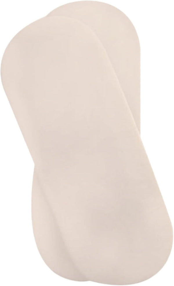 Moses Basket Cotton Jersey Fitted Sheets (Pack of 2, Cream)