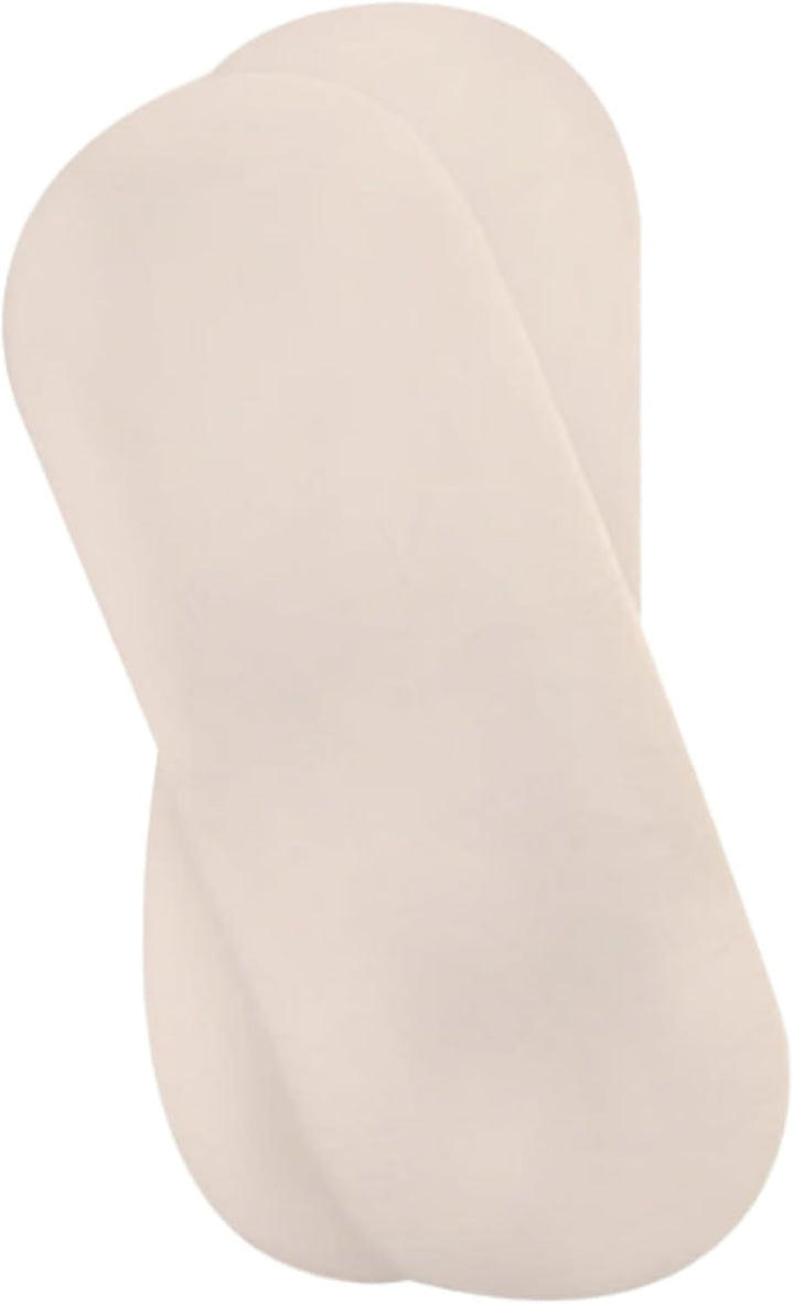 Moses Basket Cotton Jersey Fitted Sheets (Pack of 2, Cream)