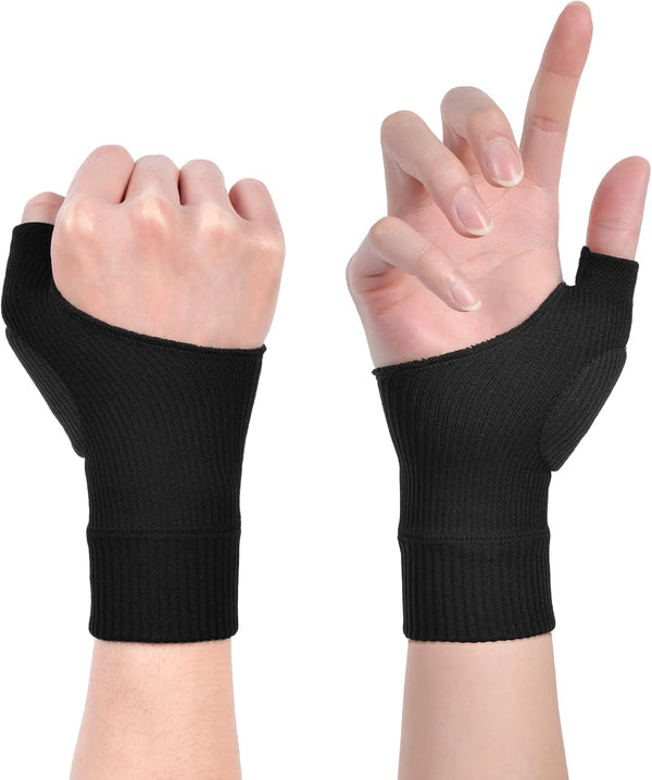 Arthritis Gloves, Elastic Wrist Support Thumb Support Brace with Gel, Breathable Comfortable Carpal Tunnel Splint per Relieves Wrist Thumb Pain, Sprains, Tendonitis and Joint Pain (S)