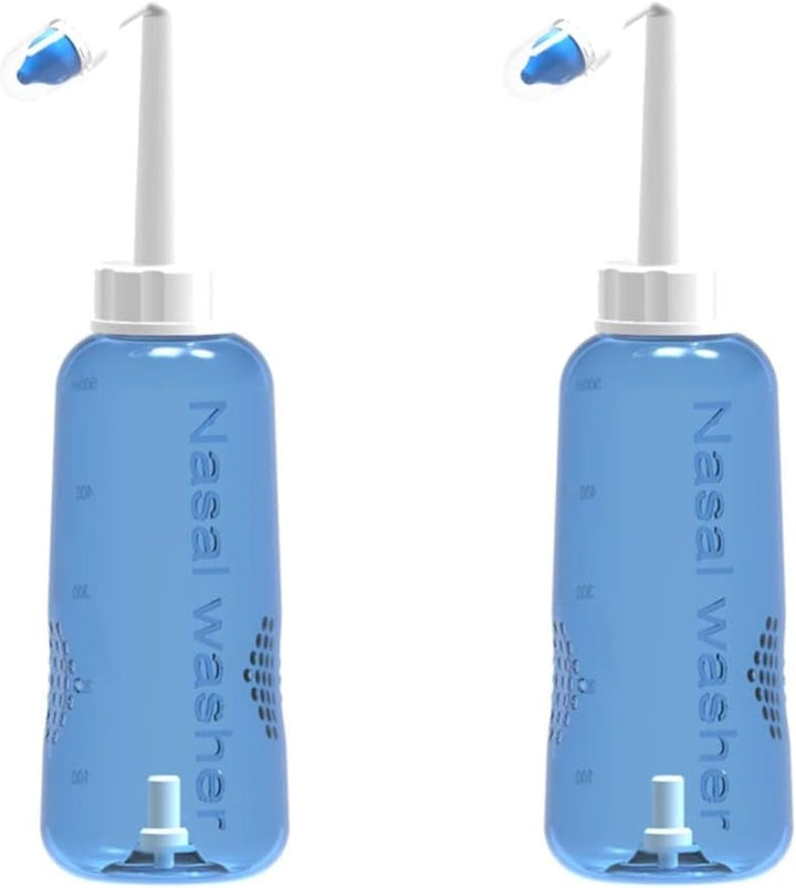 2Pcs Sinus Rinse Bottle Nose Cleaner Nasal Irrigator Nasal Flush Unique Construction
