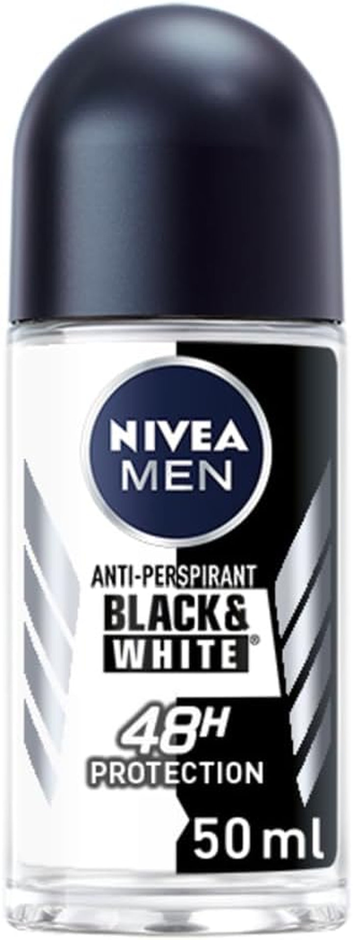Black & White Original Anti-Perspirant Roll on (50Ml), 72Hr Anti-Sweat Roll on Deodorant for Men, No Stains on Black and White Clothes