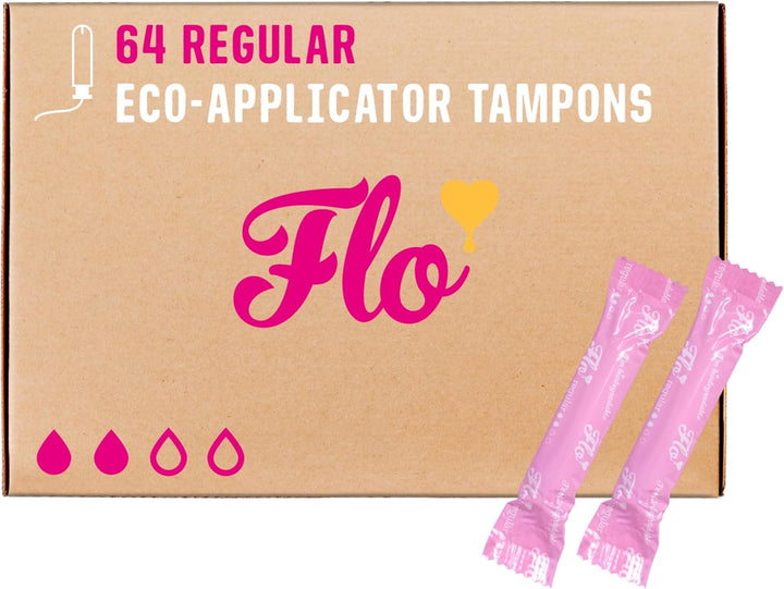 Applicator Tampons, Made from Organic Cotton, Biodegradable, Regular and Super Combo Pack, 14 Count