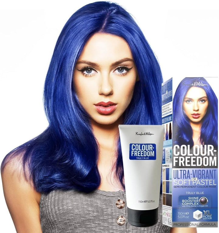 Colour-Freedom 150Ml Mystic Purple Semi-Permanent Hair Colour - Ultra-Vibrant Vegan Friendly Colour Mask with Shine Booster Complex - Ammonia Free Colour Lasts up to 6-10 Washes