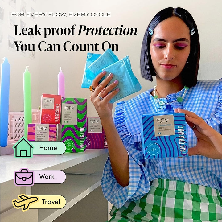 Organic Tampons with Biodegradable Cardboard Applicator | Medium Pack of 16 | Made from Cotton | Soft & Sustainable Natural Tampons for Leak-Free Comfort