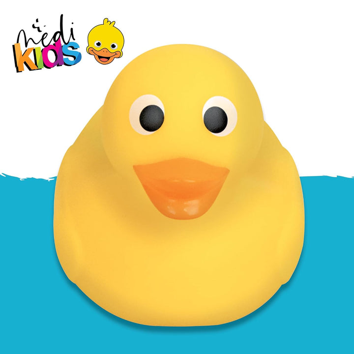 Medikids Duck Bath Thermometer - Waterproof, Color-Coded Display, Quick-Read, Energy Saving, Auto Off, Educational Temperature Toy, Child-Safe, Ideal for Babies & Toddlers