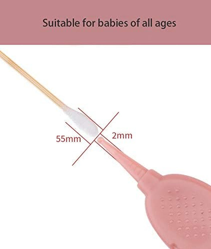 Infant Nose Cleaning Tweezers with LED Light Safety Round-Head Baby Ear Nose Navel Cleaner Tool Forceps Plastic Cleaner Clip, Newborn Safety Safe Care (Blue)