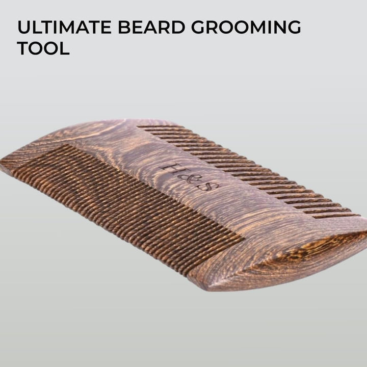 Wooden Beard Comb Moustache Combs - Anti-Static Fine Beard Combs for Men - Small Wooden Hair Comb - Wide Tooth - Grooming Accessories for Men - Facial Hair Care