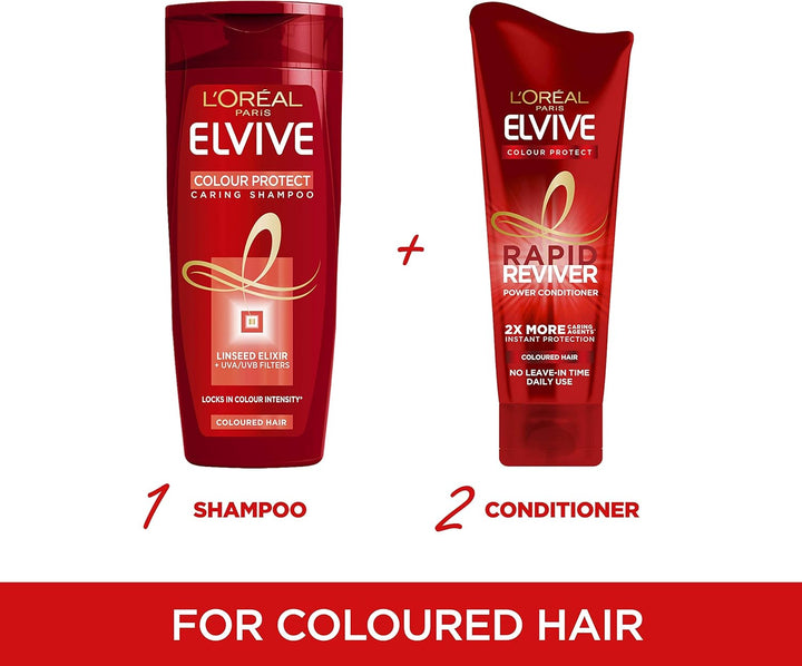 L’Oreal Elvive Colour Protect Rapid Reviver Coloured Hair Power Conditioner, 180 Ml