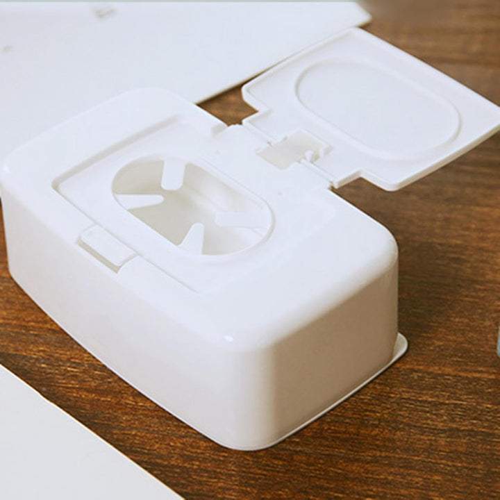 2 Pack Wet Wipes Dispenser Box, Wipes Container Holder, Napkin Storage Holder Container Box, Dustproof Toilet Tissue Paper Box with Lid, Baby Wipes Dispenser for for Bathroom, Kitchen, Office, Travel