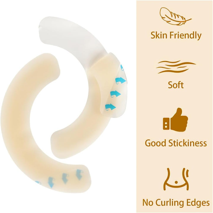 Ostomy Bag Barrier Strip Pack of 10 Ostomy Barrier Tapes Elastic Barrier Strips Sensitive Tape Waterproof Ostomy Supplies Ostomy Barrier Strips Covers for Stoma Bag